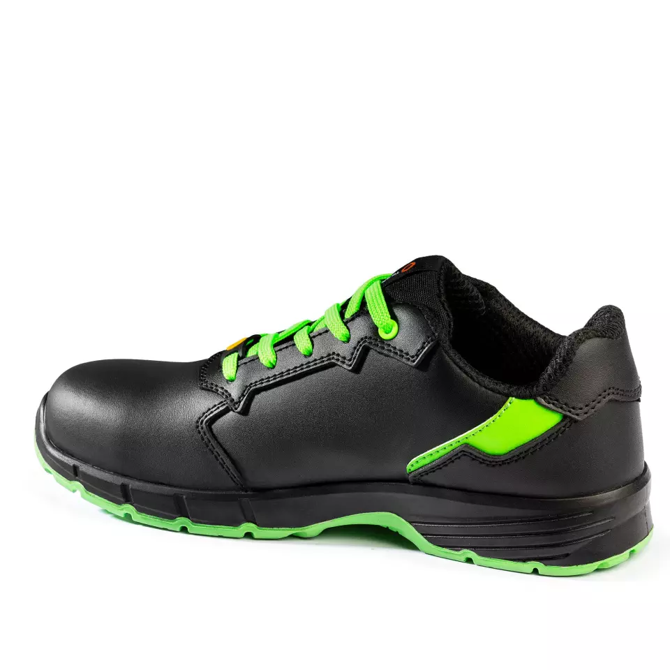 Sparco BTB0011B0-K15, Targa Safety Shoes ESD S3S SR FO, Black/Fluorescent Green, image 2, gallery thumbnail
