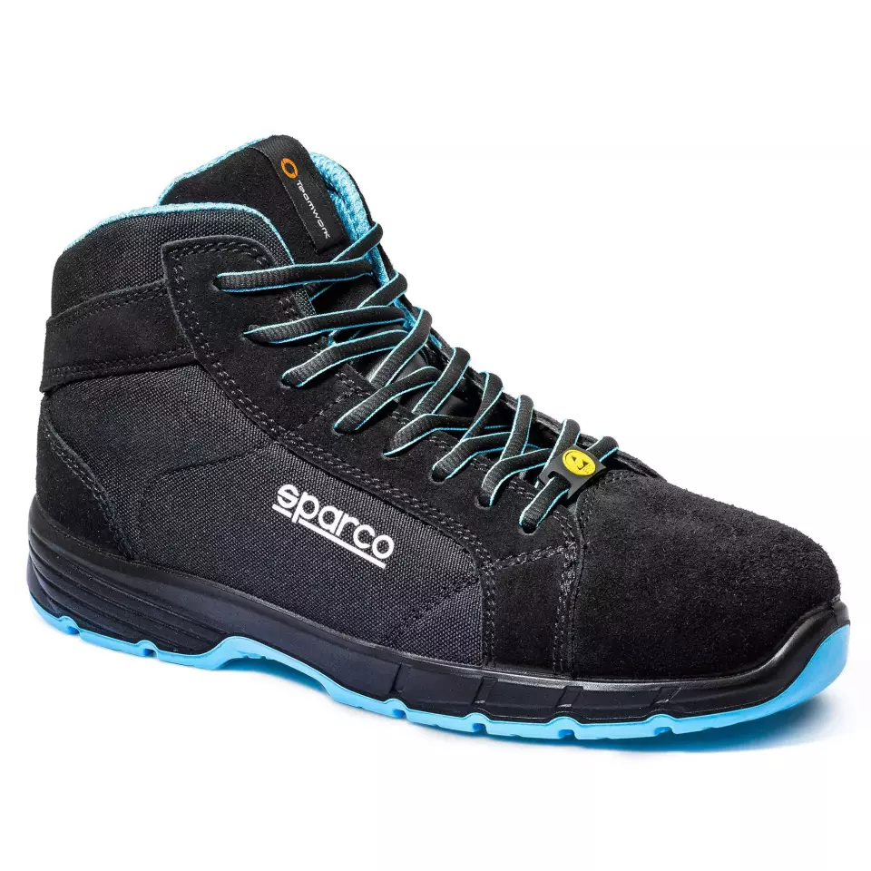 Sparco 07547S3, Horizon-H Fargo Safety Shoe, S3S ESD, Black/Blue, image 1, gallery thumbnail