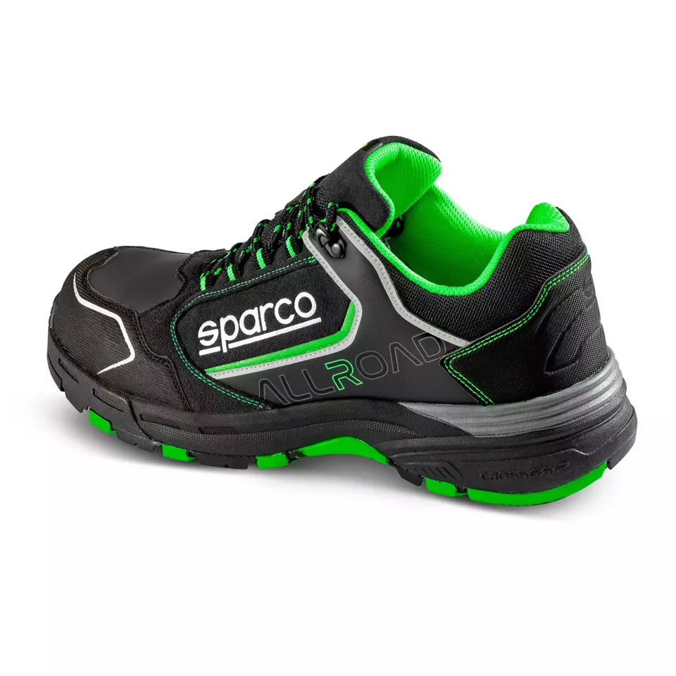 Sparco 07528NRVF, Allroad Baku Saftey Shoes ESD S3S SR FO HRO, Black/Green, image 4, gallery thumbnail