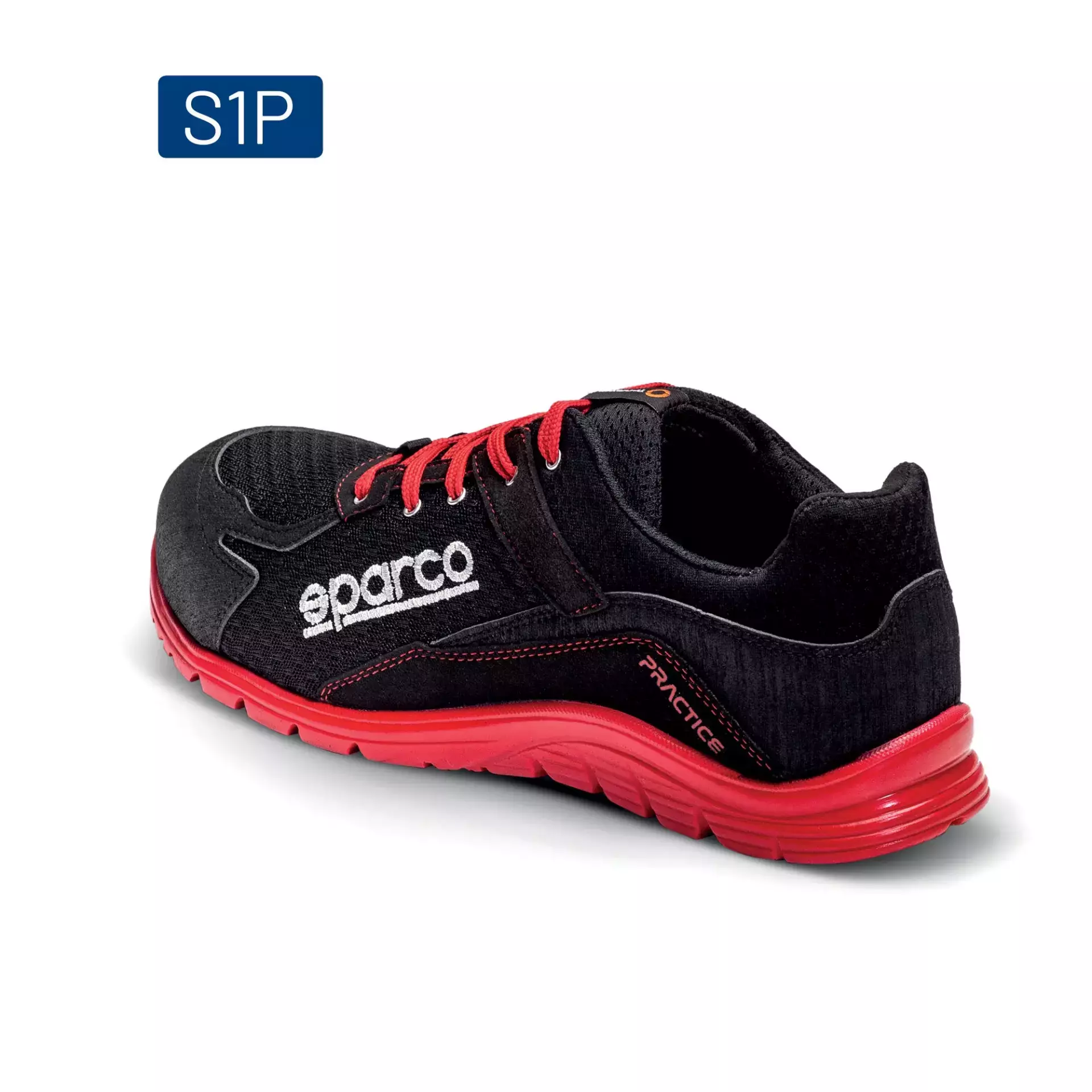 Sparco 07517NRRS, Practice Jacques Safety Shoes ESD S1P SRC, Black/Red, image 3