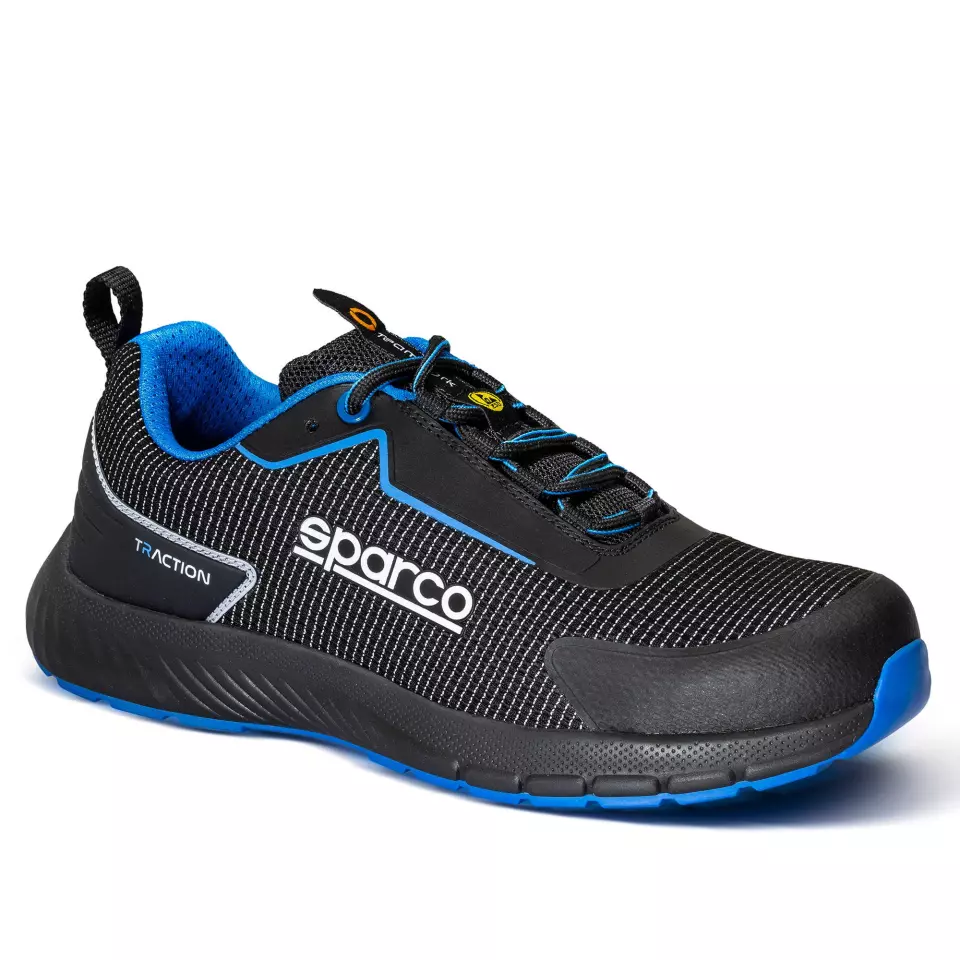 Sparco BTB0002B0-K05, Traction Safety Shoes S1PS, Black/Light Blue, image 1, gallery thumbnail