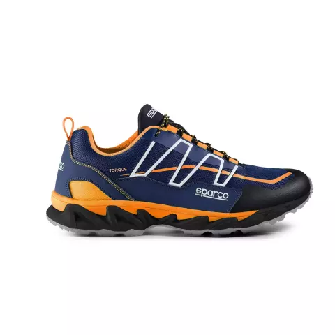Sparco Torque Charade Occupational Shoes O1 SRA, Navy Blue/Orange
