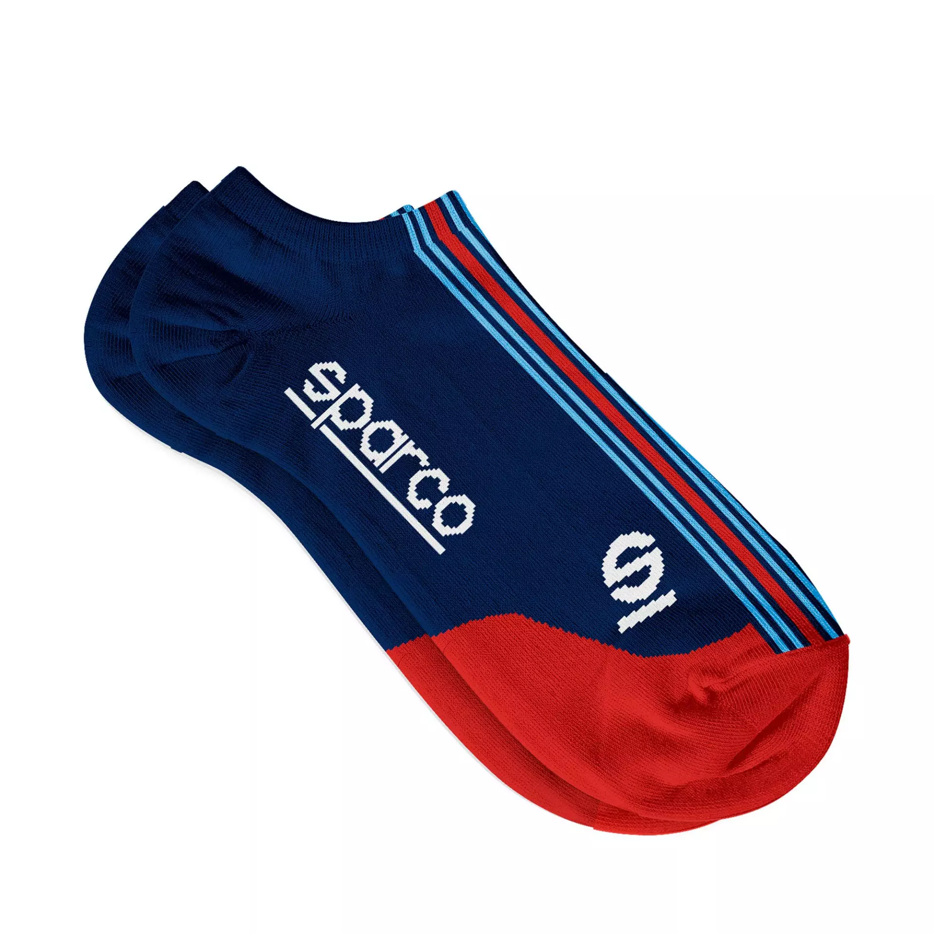 Sparco BMZ0001D0-N31, Martini Racing Socks Low Cut, Navy Blue/Red, image 1