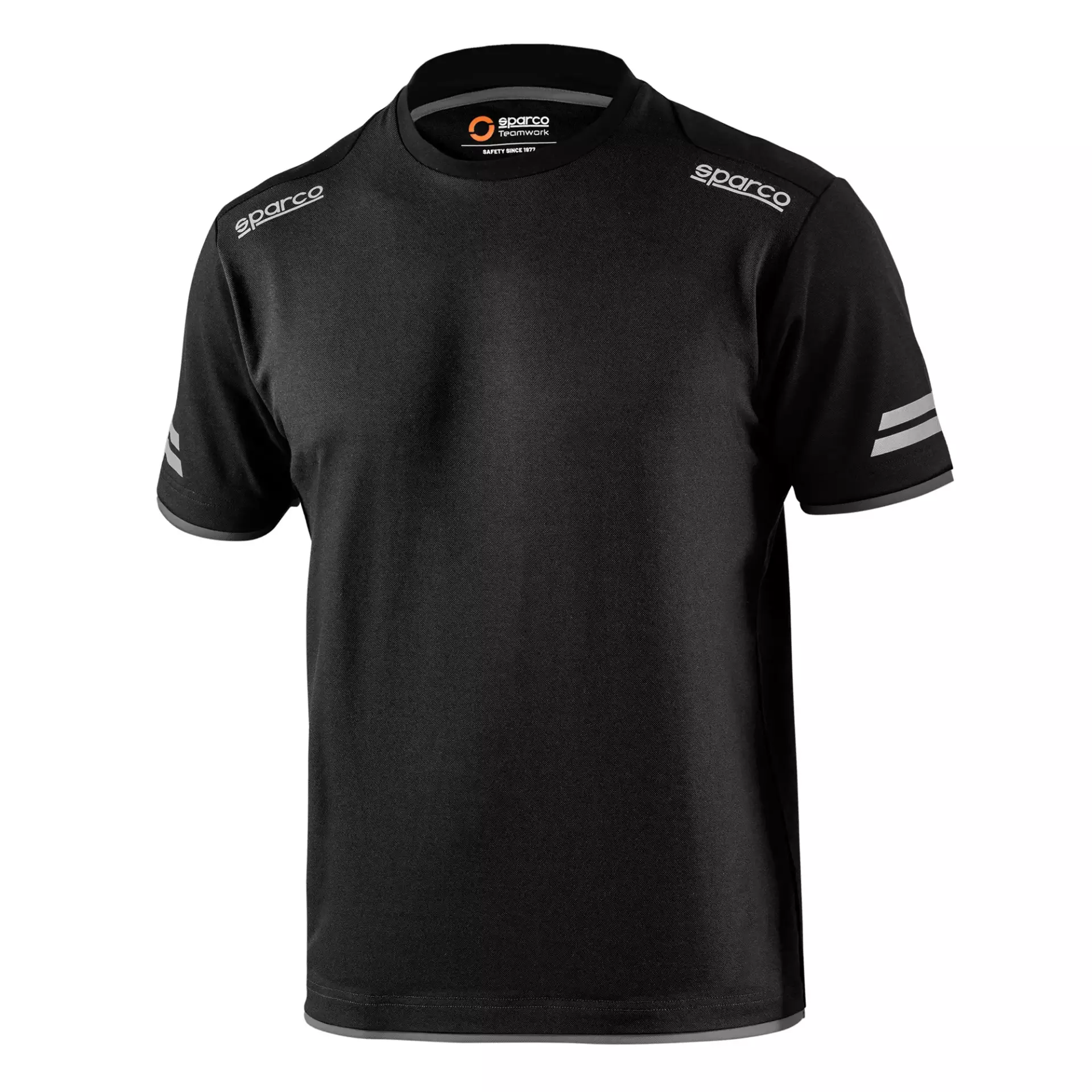 Sparco 02416NRGS, Tucson Tech T-Shirt, Schwarz/Grau