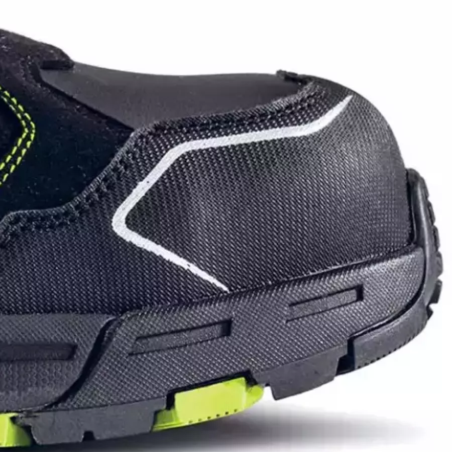Die **Komposit-Zehenschutzkappe** schützt Ihre Füße, ohne zu beschweren, und ermöglicht Ihnen den ganzen Tag über Bewegungsfreiheit.