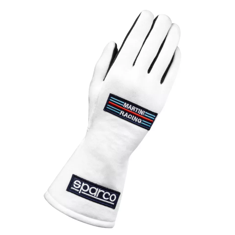 Sparco 001366MR-BI, Land Classic Racing Gloves Martini Racing, White/Black, image 1, gallery thumbnail
