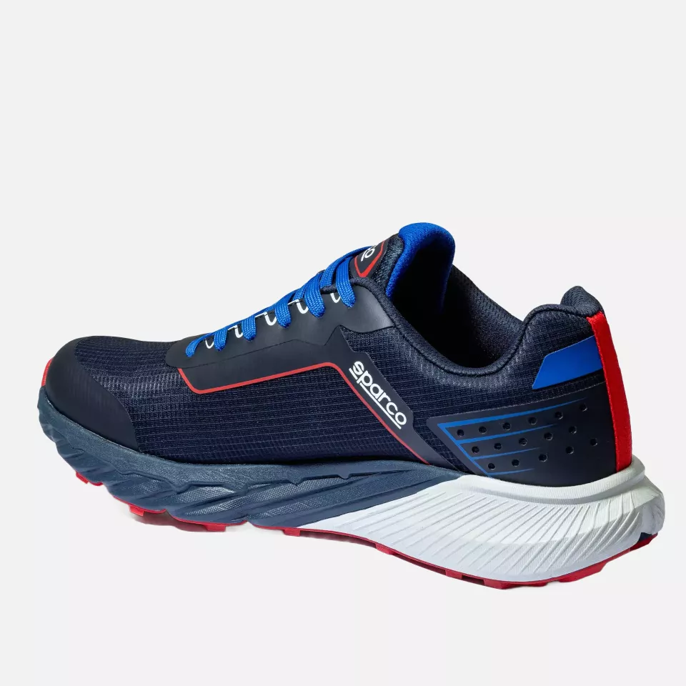 Sparco BTB0007B0-N31, S-Park Safety Shoes O1, Navy Blue/Red, image 2, gallery thumbnail