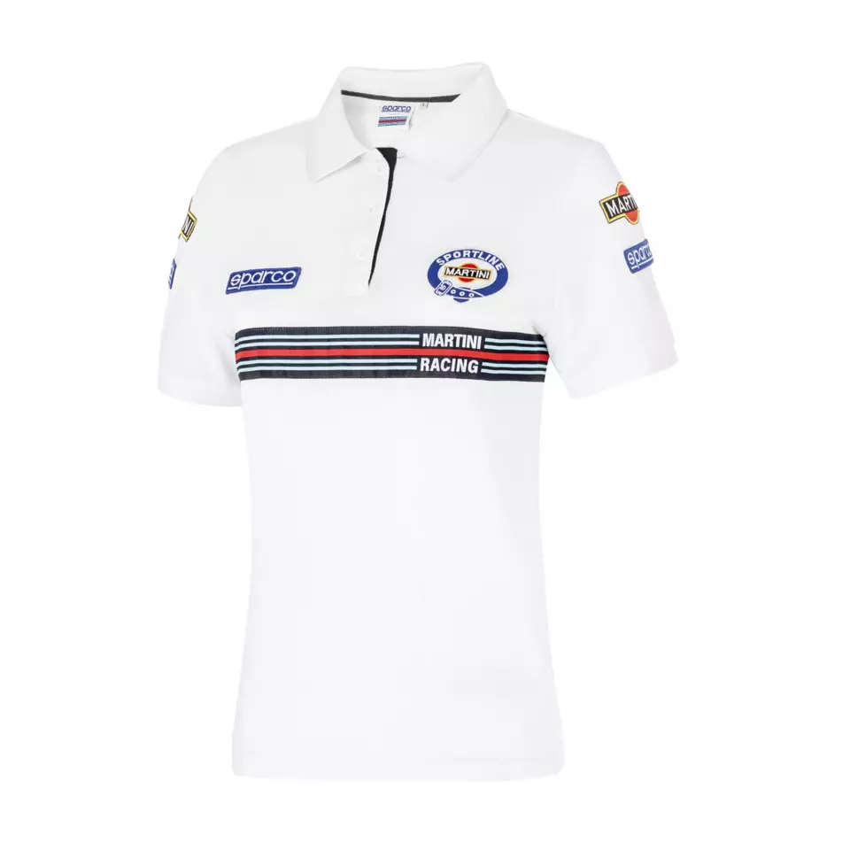 Sparco 013034MR-BI, Replica Martini-R Damen Poloshirt, Weiß, image 1, gallery thumbnail