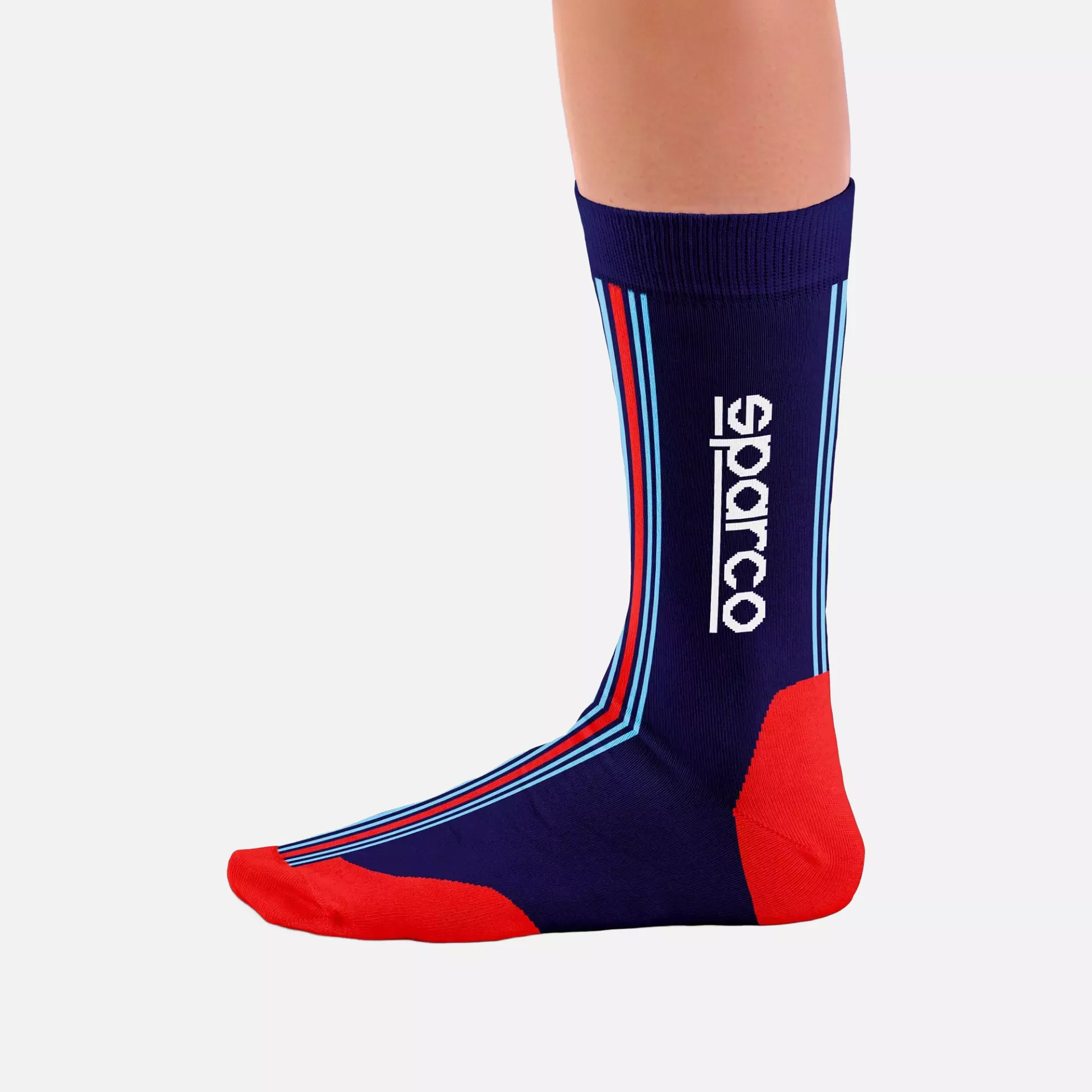 Sparco 099145MR-BMRS, Martini-R Iconic Socks, Blue/Red, image 2