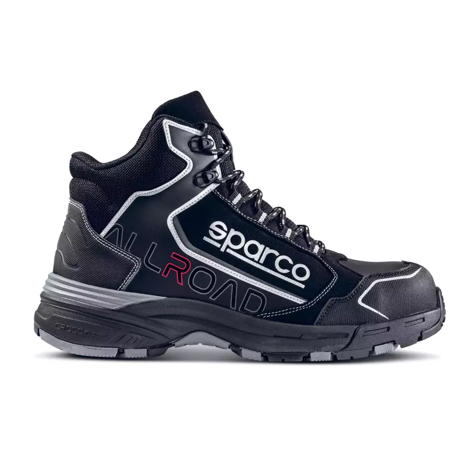 Sparco 07529NRNR, Allroad Okayama Saftey Shoes ESD S3S SR FO HRO, Black, image 3, gallery thumbnail