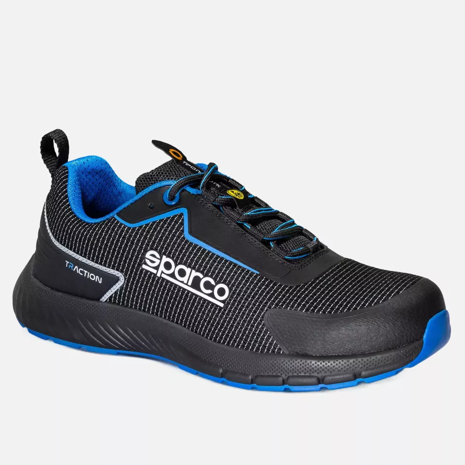 Sparco BTB0002B0-K05, Traction Safety Shoes S1PS, Black/Light Blue, image 1, gallery thumbnail