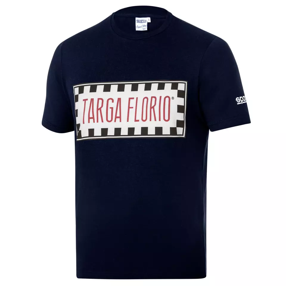 Sparco 013039TF-BM, Targa Florio T-Shirt, Navy Blue