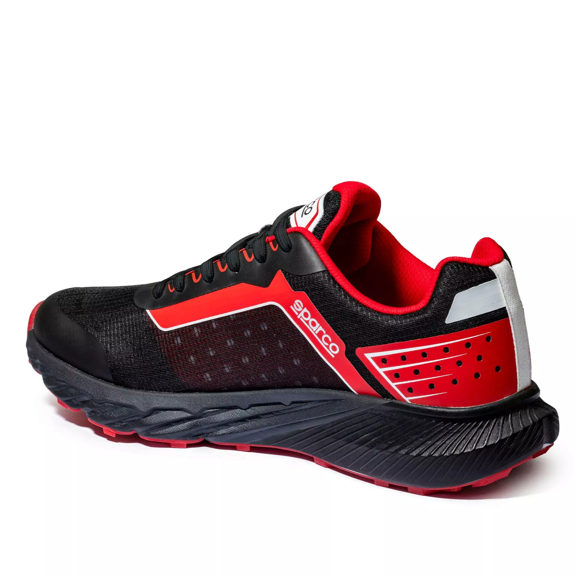 Sparco BTB0007B0-K12, S-Park Safety Shoes O1, Black/Red, image 2