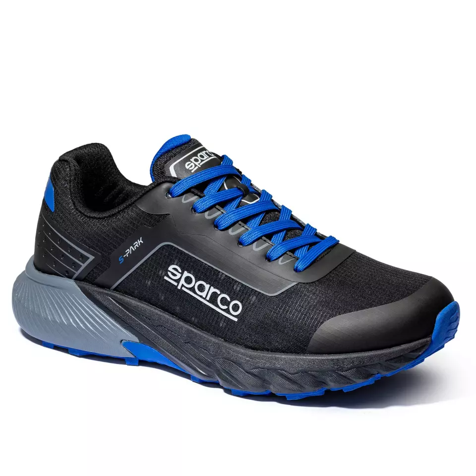 Sparco BTB0007B0-K05, S-PARK Shoes, Black/Light Blue, image 1, gallery thumbnail