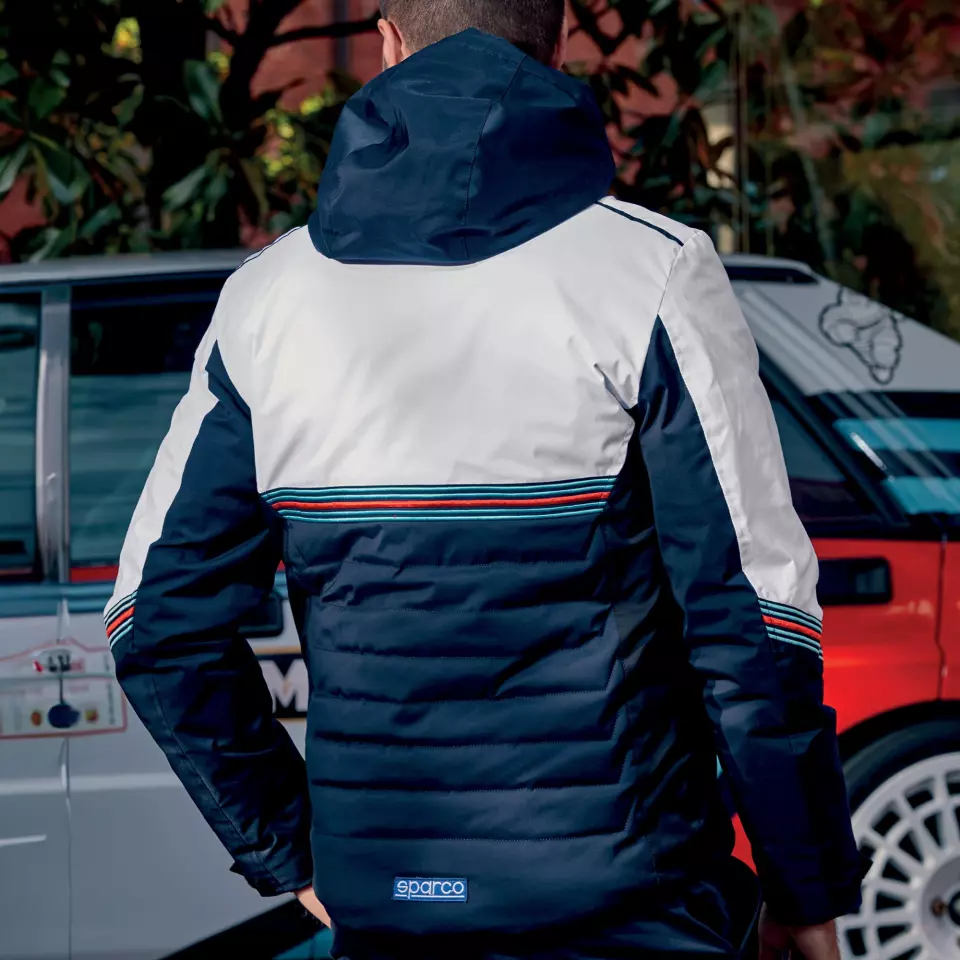 Sparco 01361MR-BMBI, MARTINI-R Winter Jacket, Navy Blue/White, image 4, gallery thumbnail