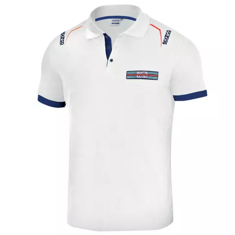 Sparco Martini Racing Polo Shirt, White