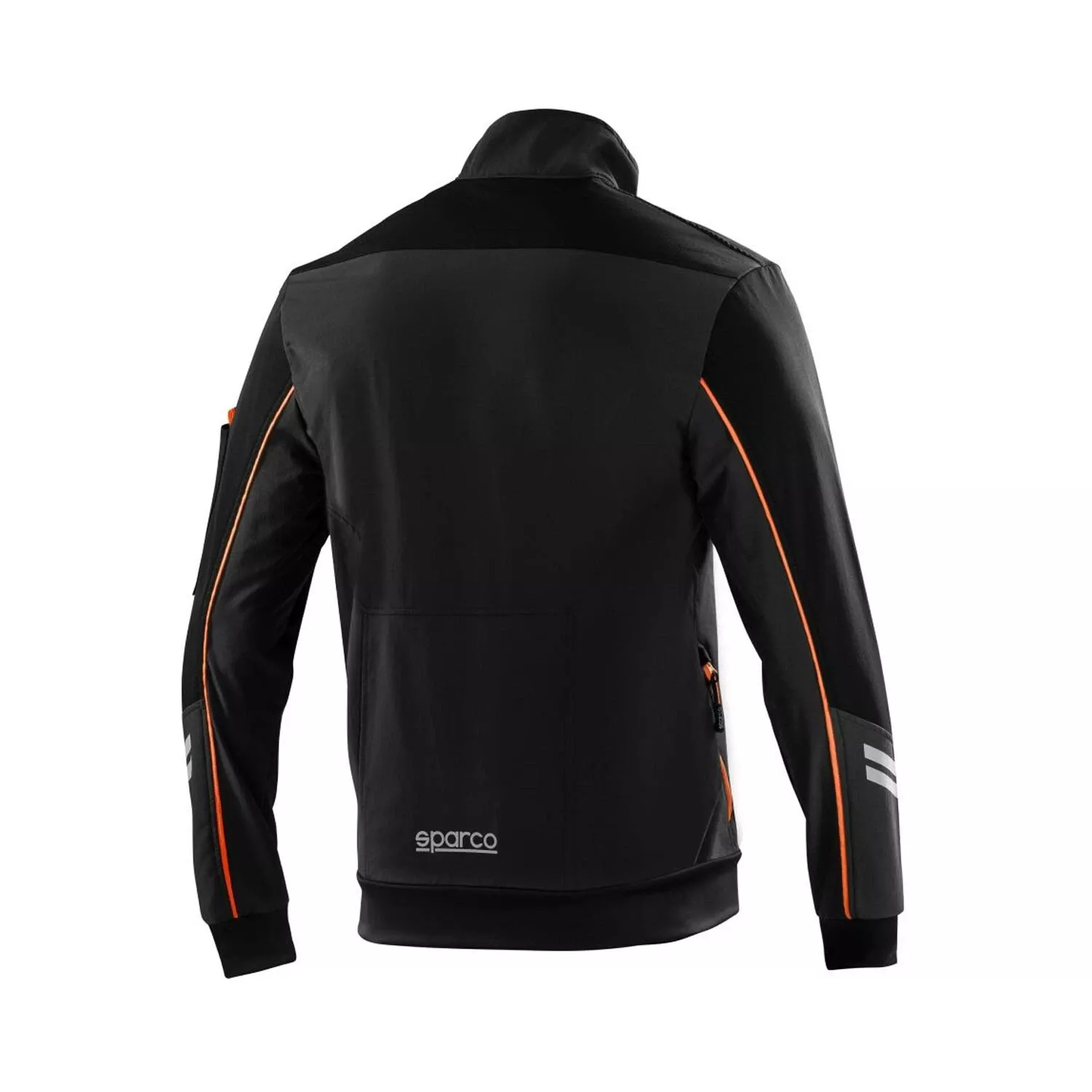 Sparco 02413NRAF, Austin Tech Softshell Jacket, Black/Orange, image 2