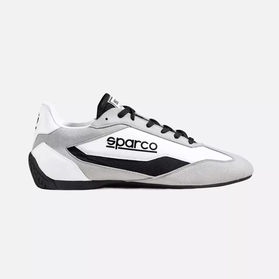 Sparco 0012A7-BINR, S-DRIVE Shoes, White/Black, image 3, gallery thumbnail