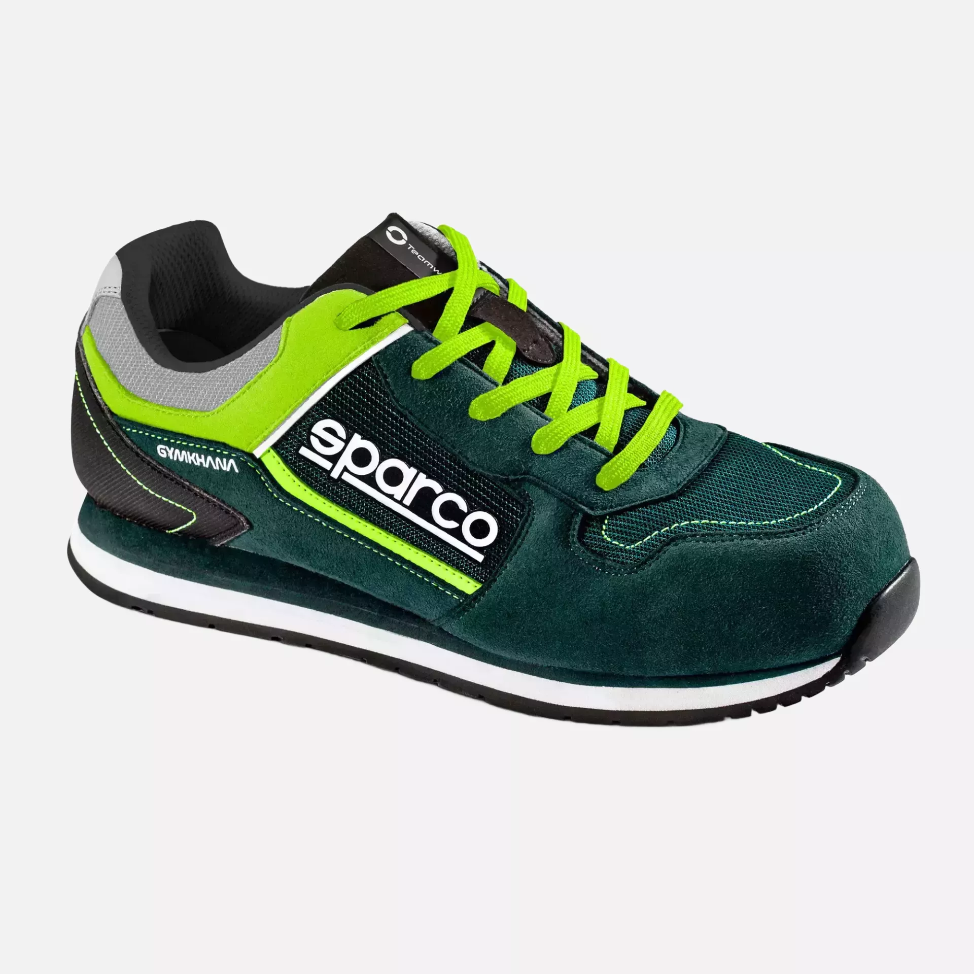 Sparco 07527VSLI, Gymkhana SEB Saftey Shoes S1P SRC, Dark Green/Lime, image 4