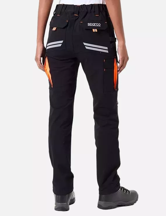 Sparco 02417NRAF, Oregon Tech Hose, Schwarz/Orange, image 3
