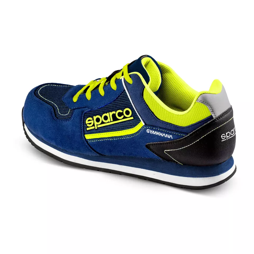 Sparco 07527BMGF, Gymkhana Dani Safety Shoes S1P SRC, Navy Blue/Yellow, image 1, gallery thumbnail