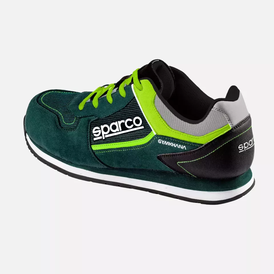 Sparco 07527VSLI, Gymkhana SEB Saftey Shoes S1P SRC, Dark Green/Lime, image 3, gallery thumbnail