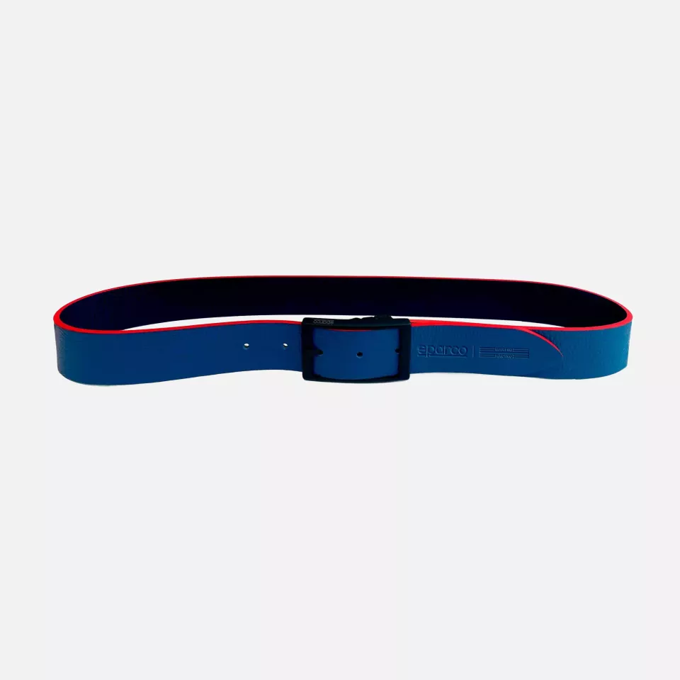 Sparco 099149MR, Martini-R Reversible Belt, Blue/Black Leather, image 3, gallery thumbnail