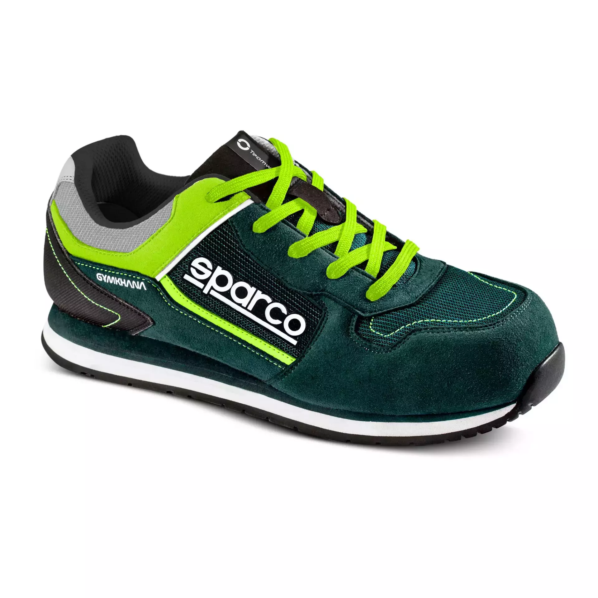 Sparco 07527VSLI, Gymkhana SEB Saftey Shoes S1P SRC, Dark Green/Lime, image 4