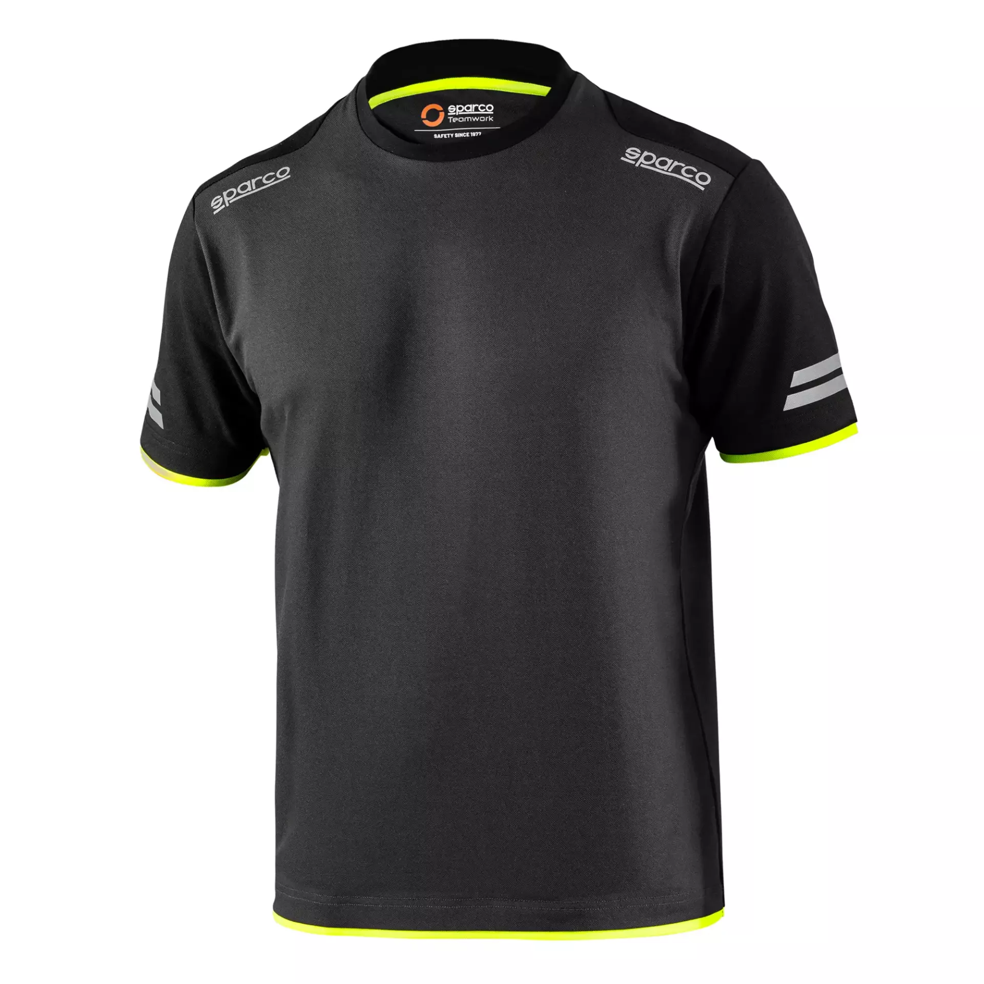 Sparco 02416GSGF, Tucson Tech T-Shirt, Gray/Yellow