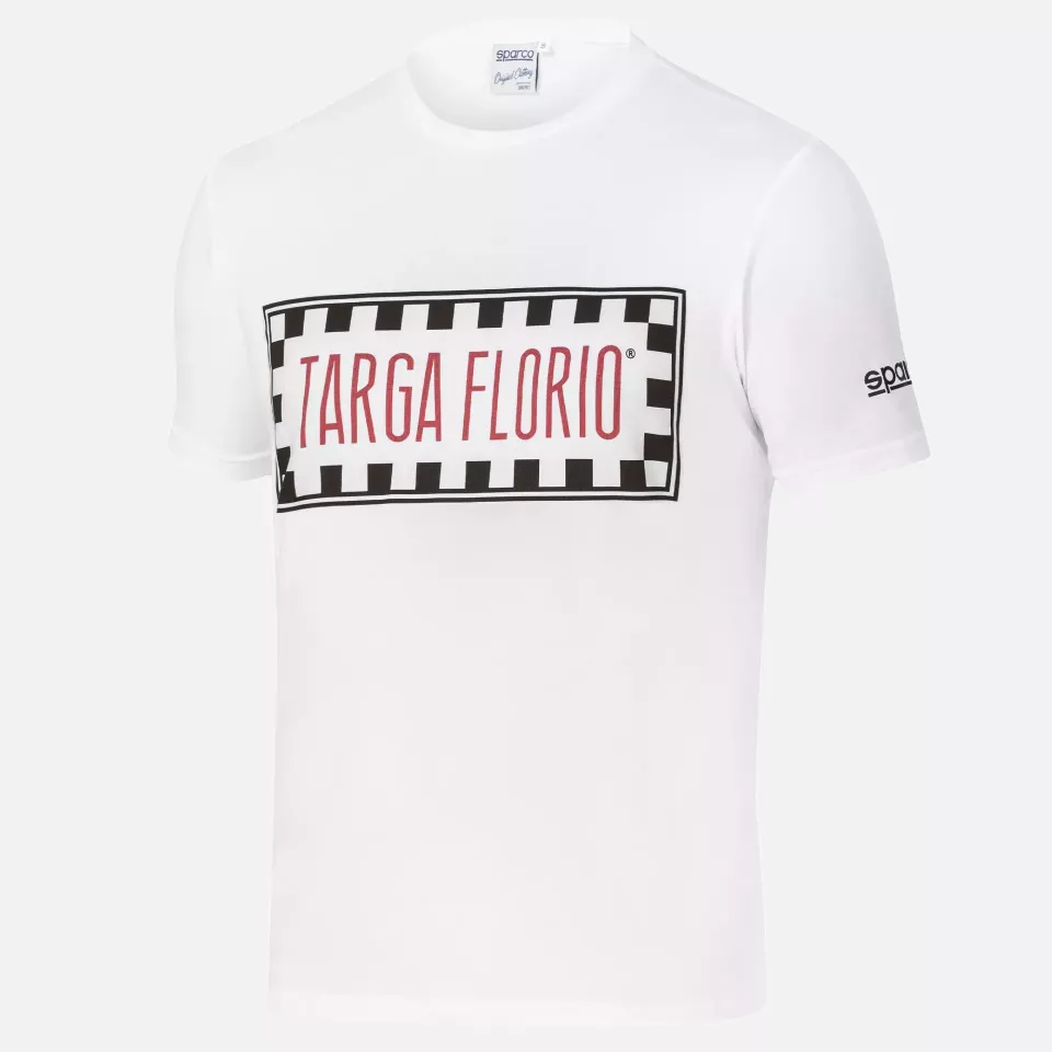 Sparco 013039TF-BI, Targa Florio T-Shirt, White, image 1, gallery thumbnail