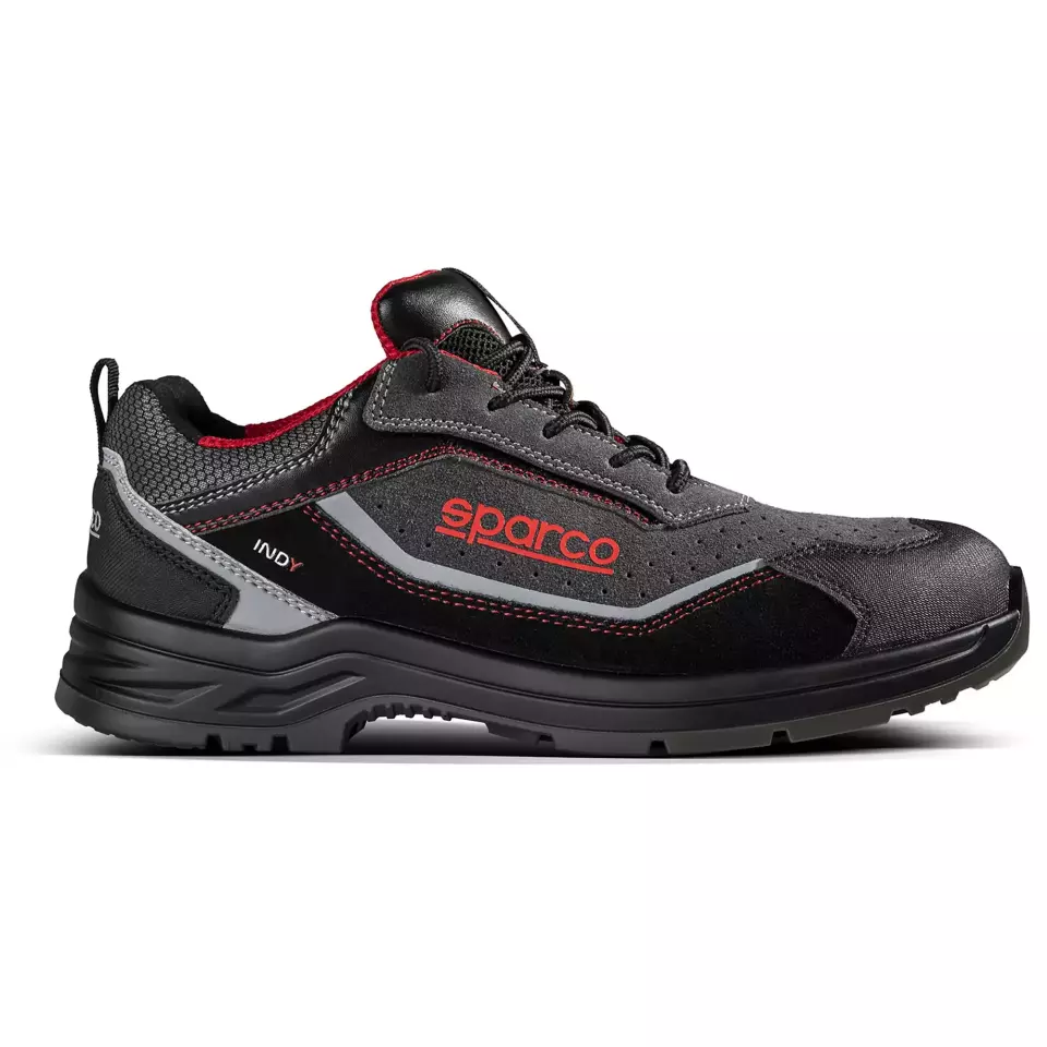 Sparco 07538NRGS, Indy Detroit Sicherheitsschuhe ESD S1PS SR FO LG, Schwarz/Dunkelgrau