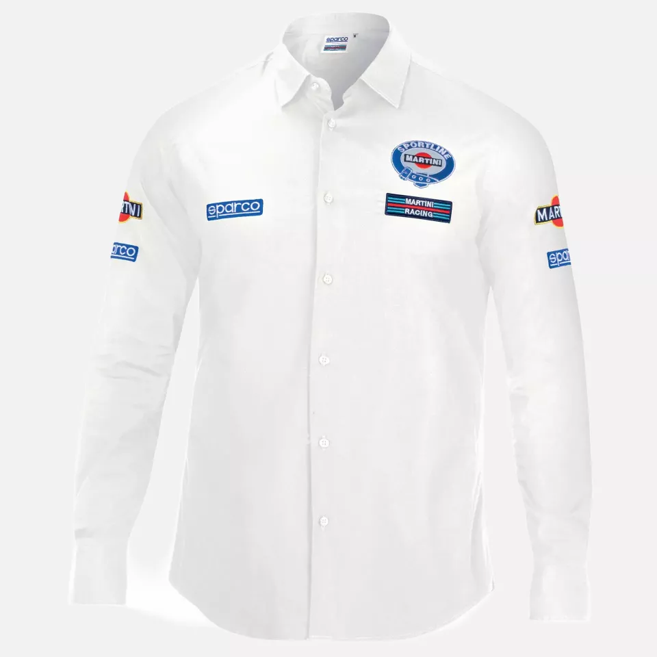 Sparco 01277MR-BI, Martini Racing Langarmhemd, Weiß, image 1, gallery thumbnail