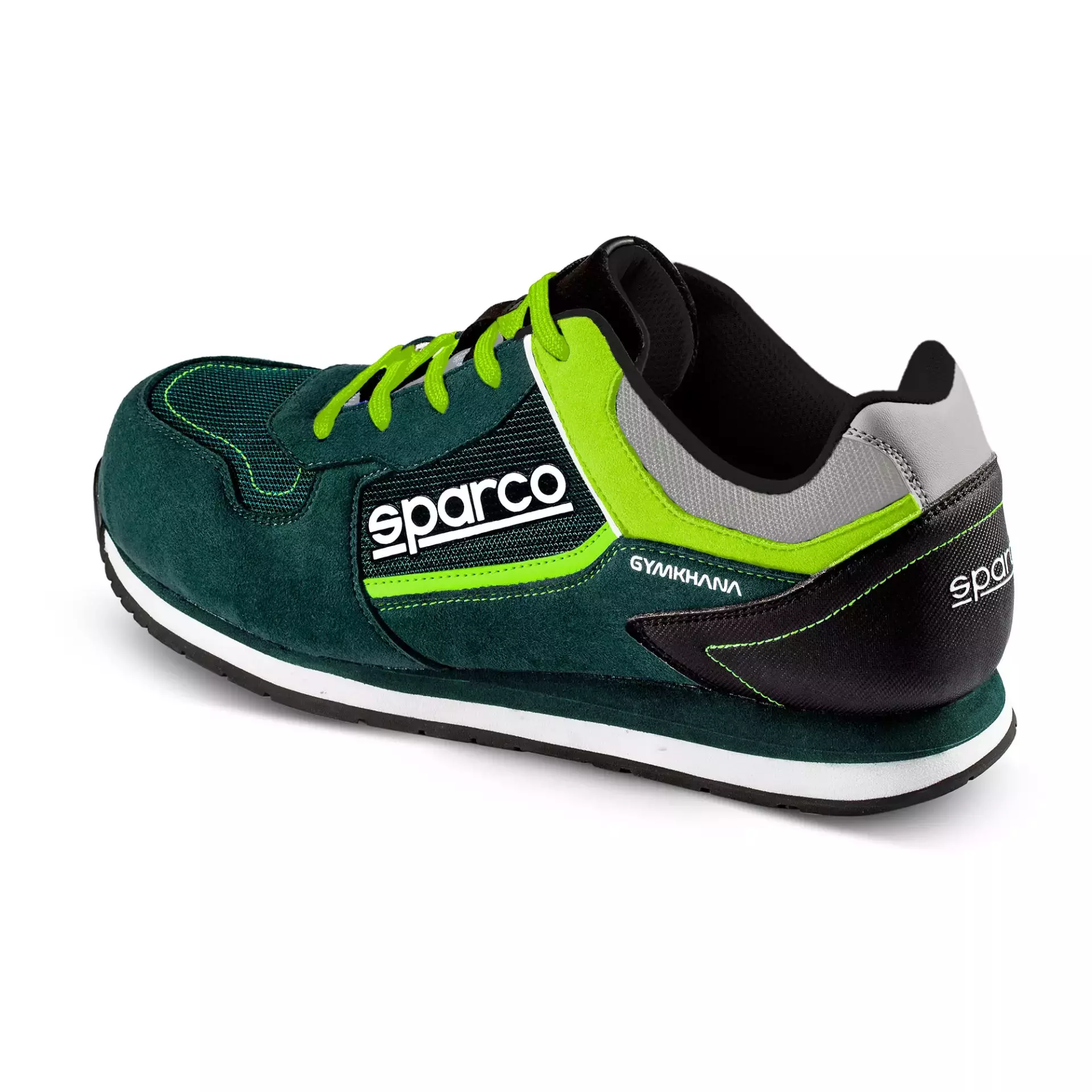 Sparco 07527VSLI, Gymkhana SEB Saftey Shoes S1P SRC, Dark Green/Lime, image 3