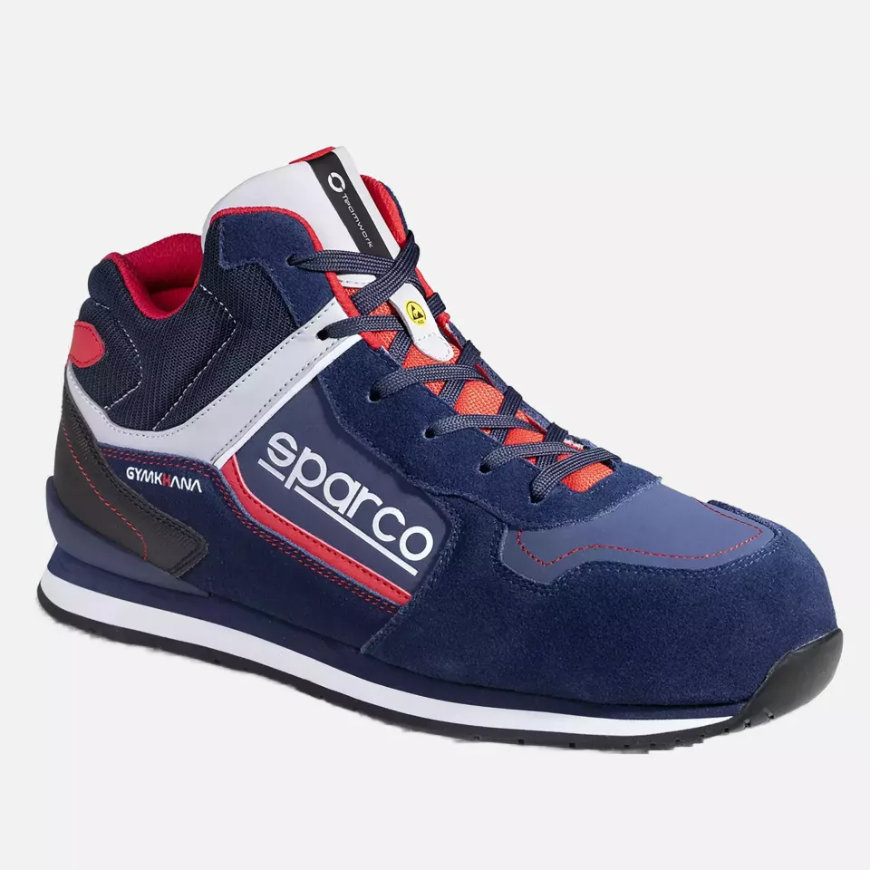 Sparco 07536BMRS, Gymkhana Olympus Saftey Shoes ESD S3 SRC HRO, Navy Blue/Red, image 1, gallery thumbnail