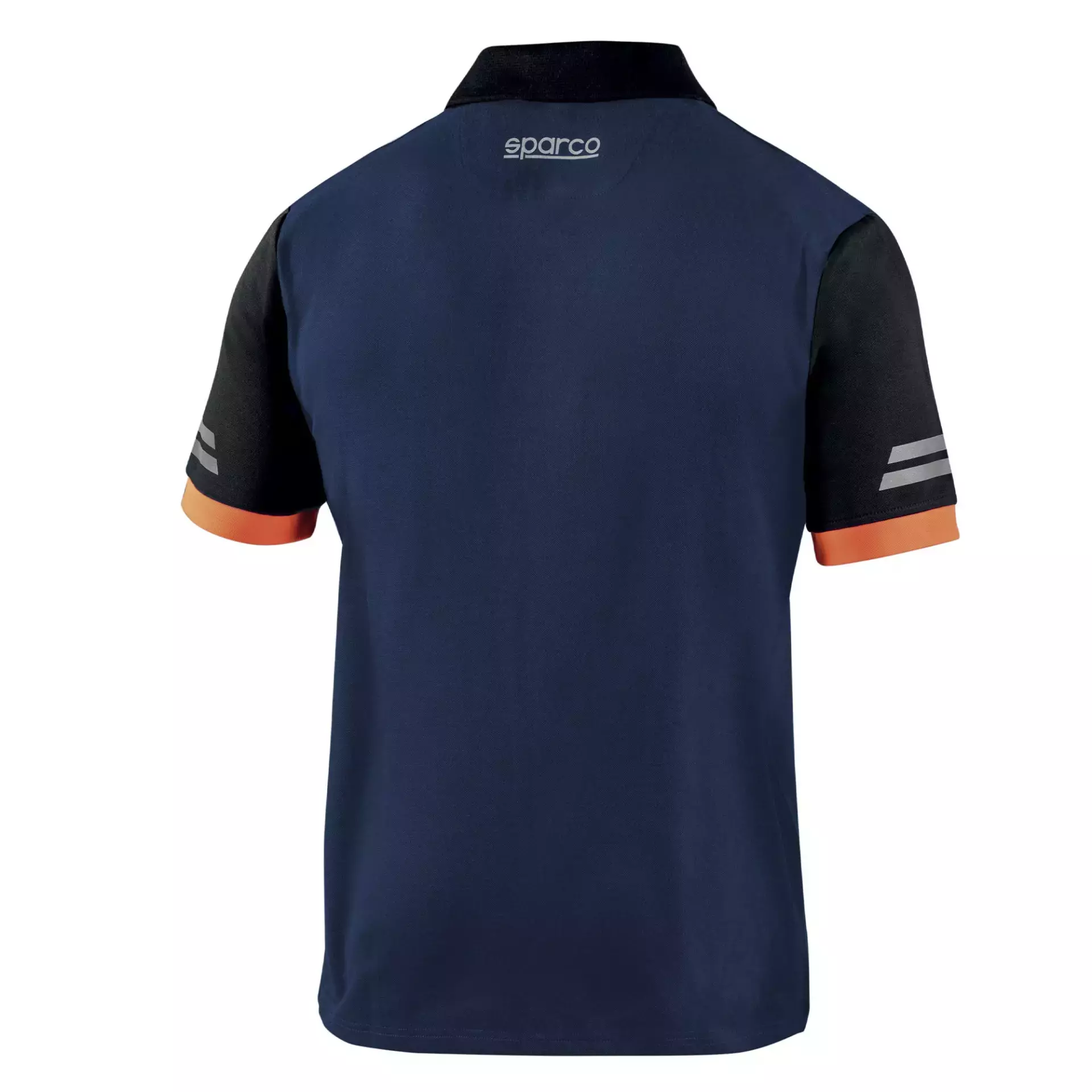 Sparco 02415BMAF, Toledo Tech Polo, Navy Blue/Orange, image 2