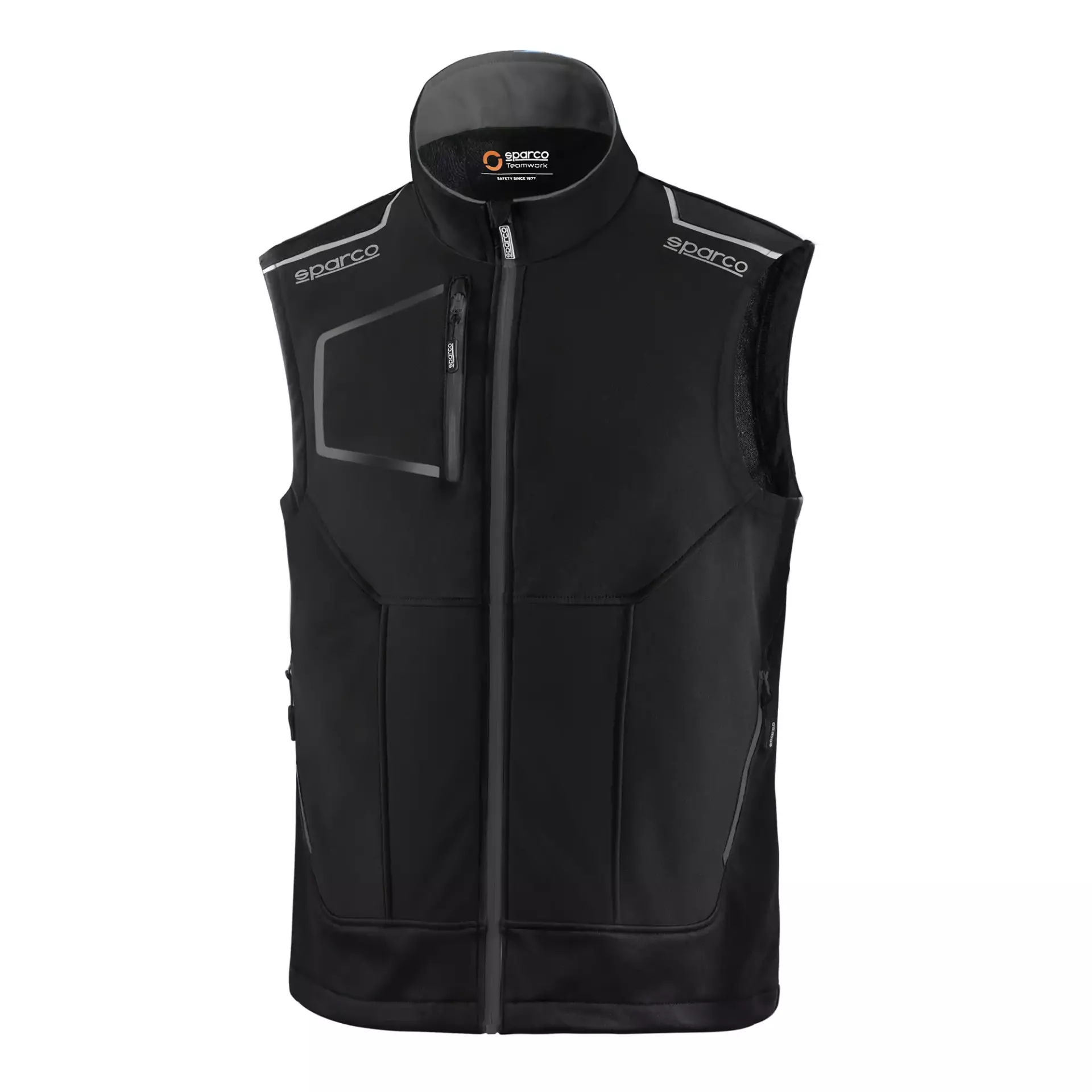 Sparco 02419NRGS, Illinois Tech Light Vest, Black/Gray, image 1