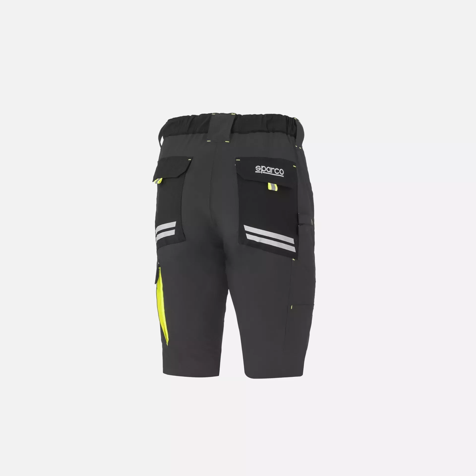 Sparco 02428GSGF, Laredo Tech Light Shorts, Dark Gray/Yellow, image 2