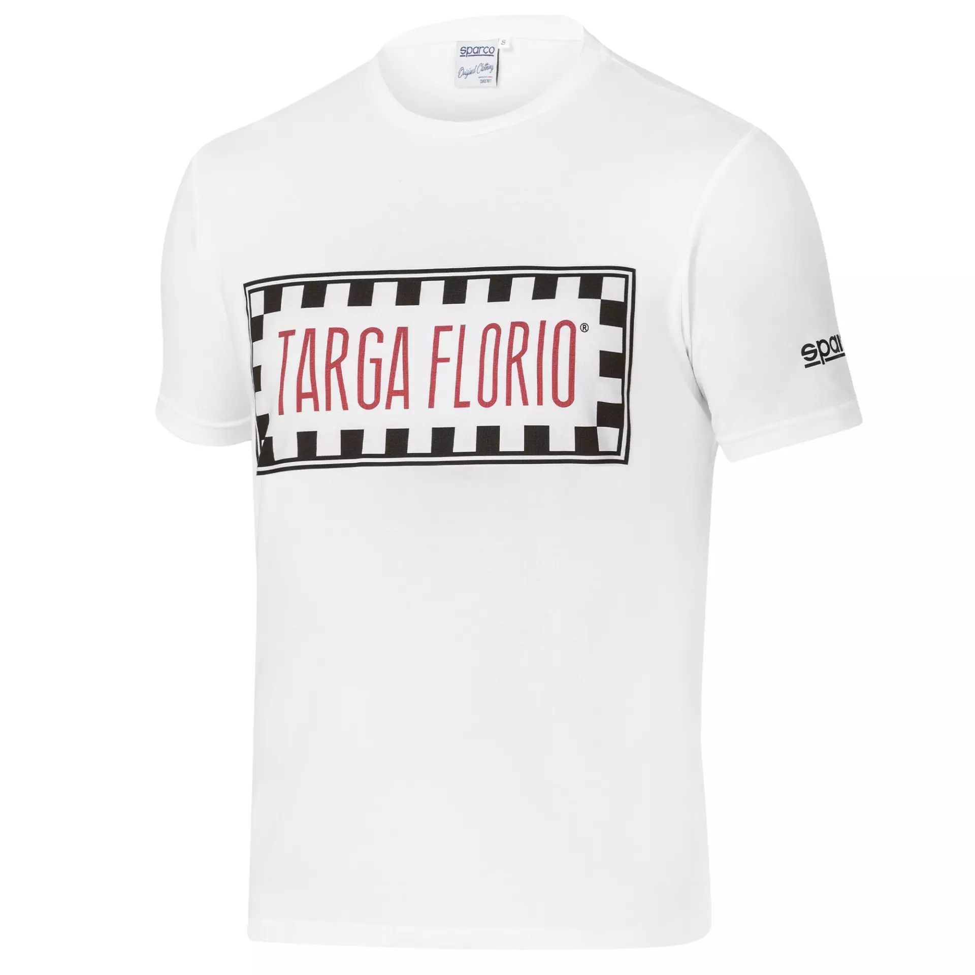 Sparco 013039TF-BI, Targa Florio T-Shirt, White