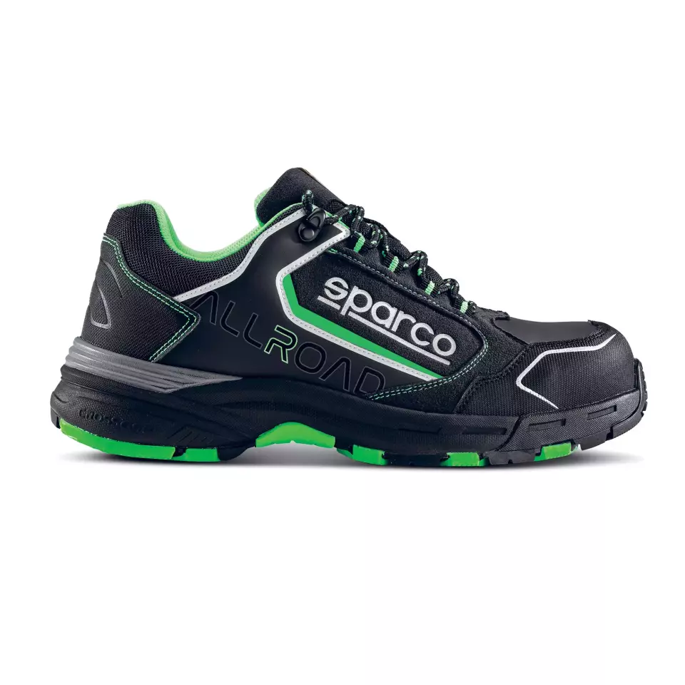 Sparco 07528NRVF, Allroad Baku Saftey Shoes ESD S3S SR FO HRO, Black/Green, image 3, gallery thumbnail