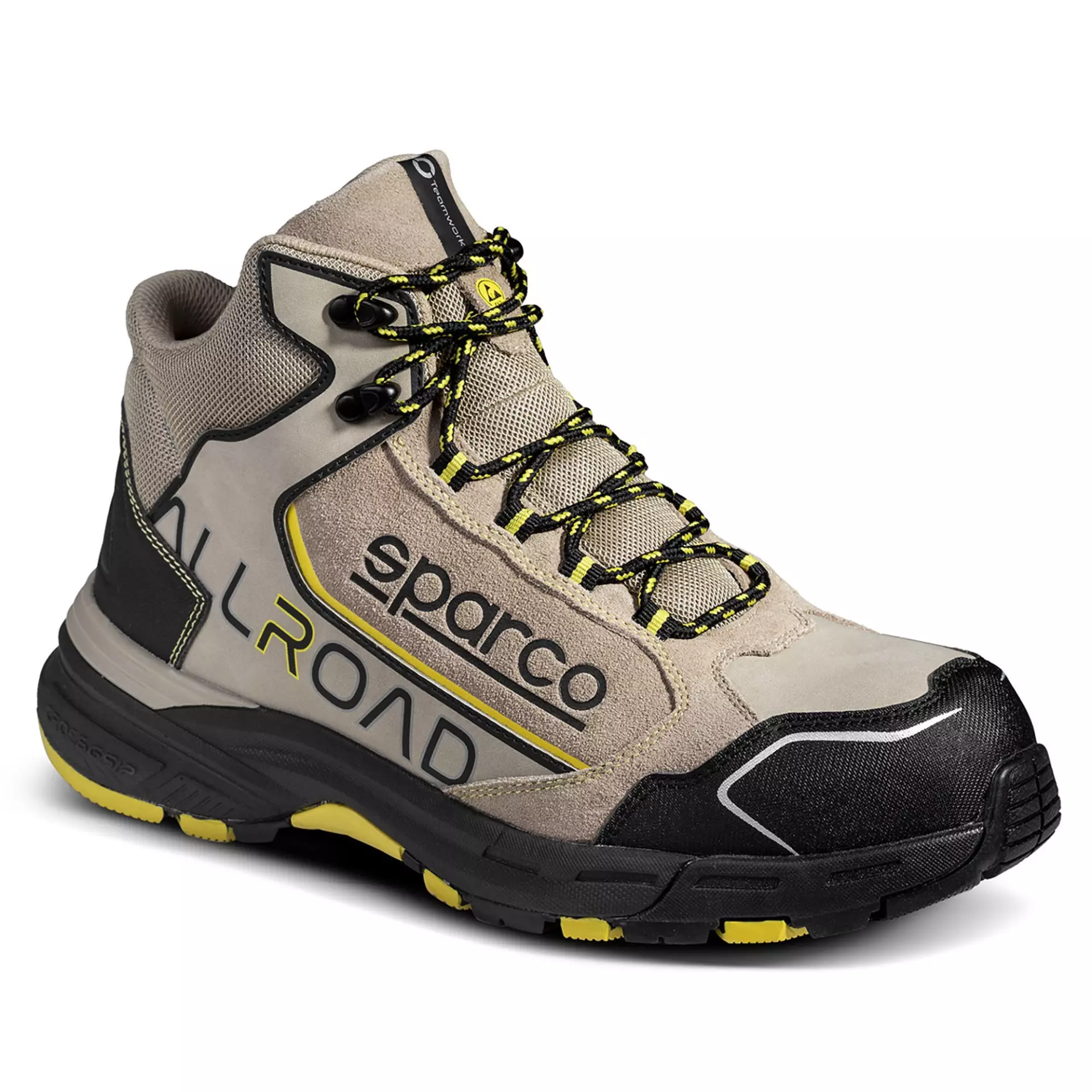 Sparco 07529TAGI, Allroad Stone Safety Shoes ESD S3S SR FO HRO, Tan/Yellow, image 1