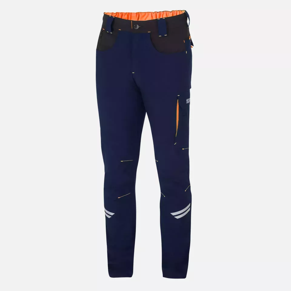 Sparco 02425BMAF, Kansas Tech Leichte Bundhose, Marineblau/Orange, image 1, gallery thumbnail