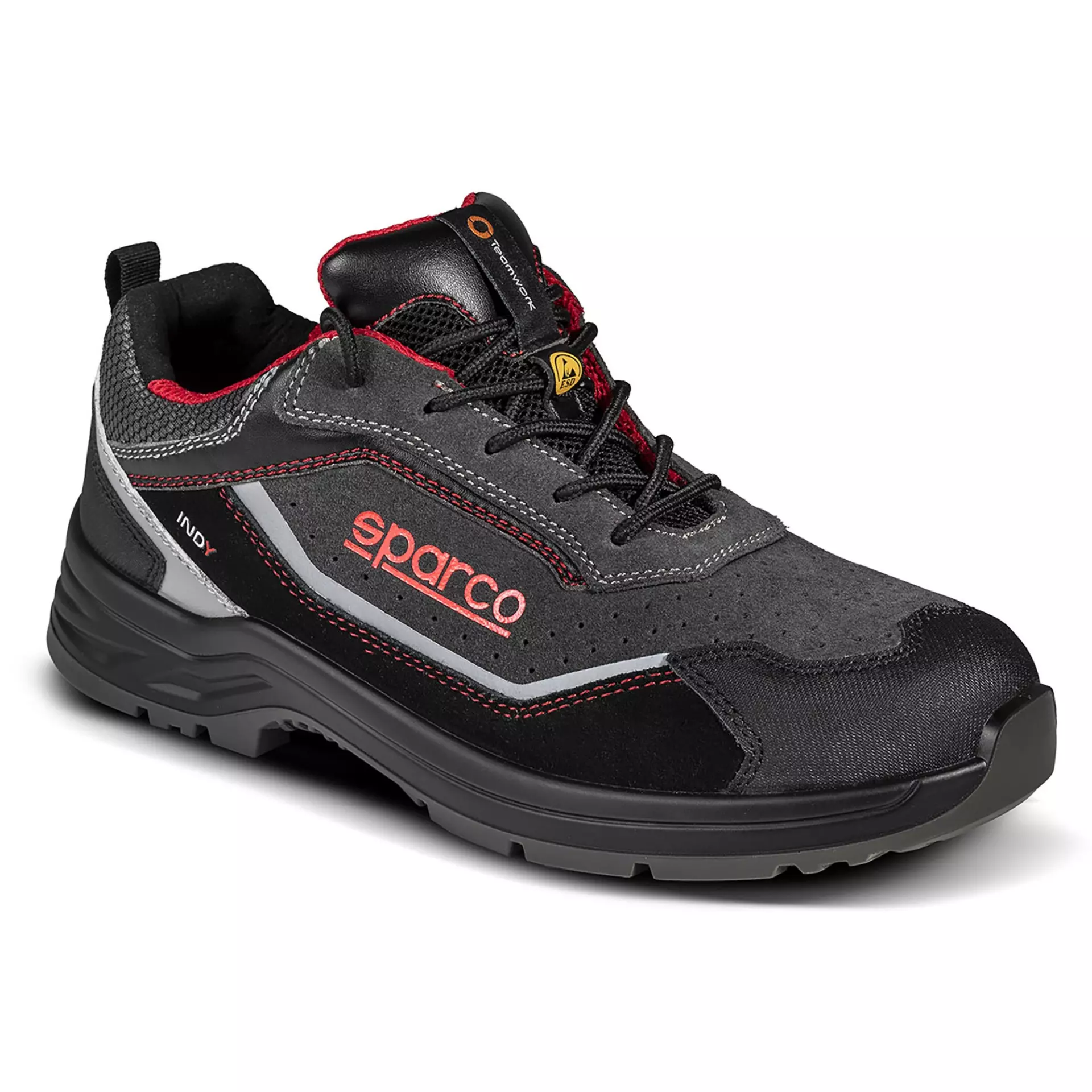 Sparco 07538NRGS, Indy Detroit Safety Shoes ESD S1PS SR FO LG, Black/Dark Gray, image 3