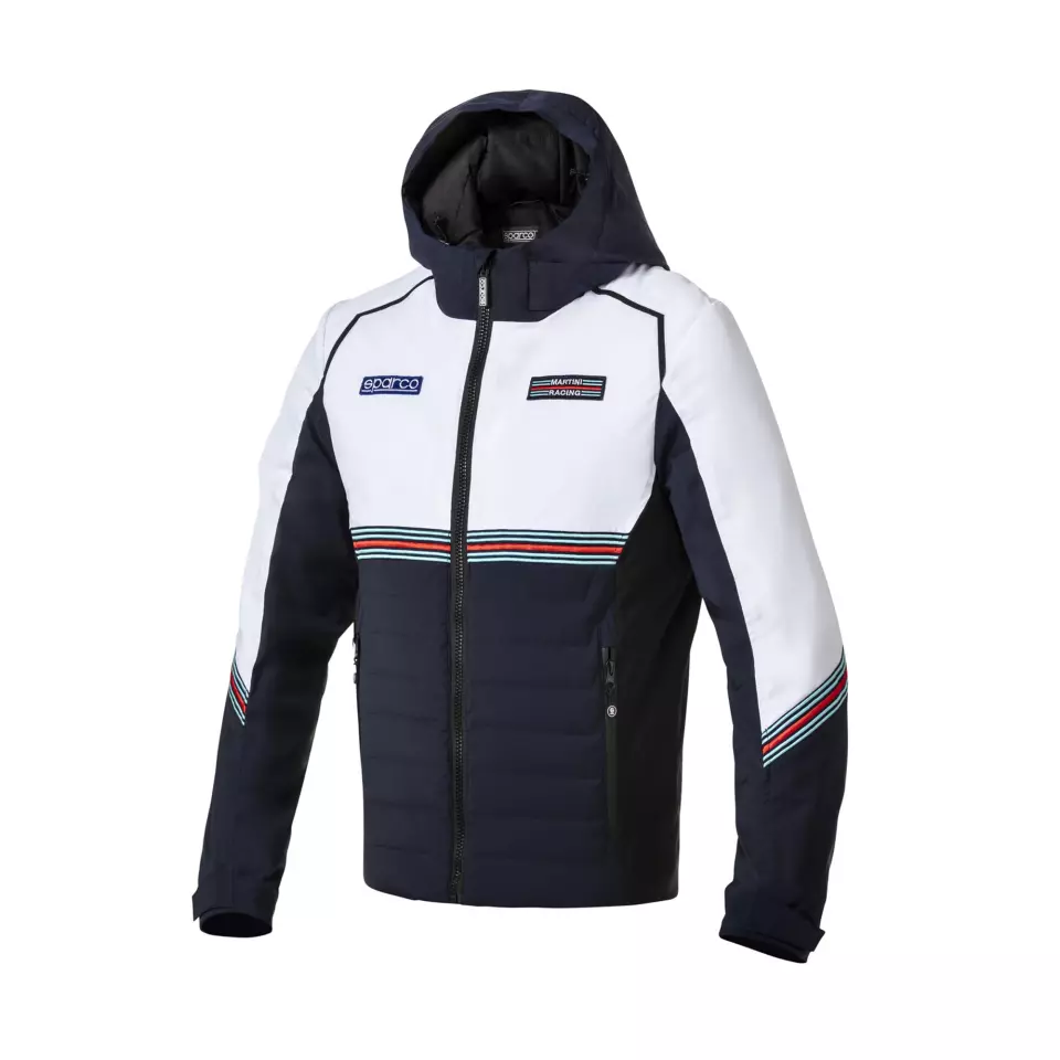 Sparco 01361MR-BMBI, MARTINI-R Winter Jacket, Navy Blue/White, image 1, gallery thumbnail