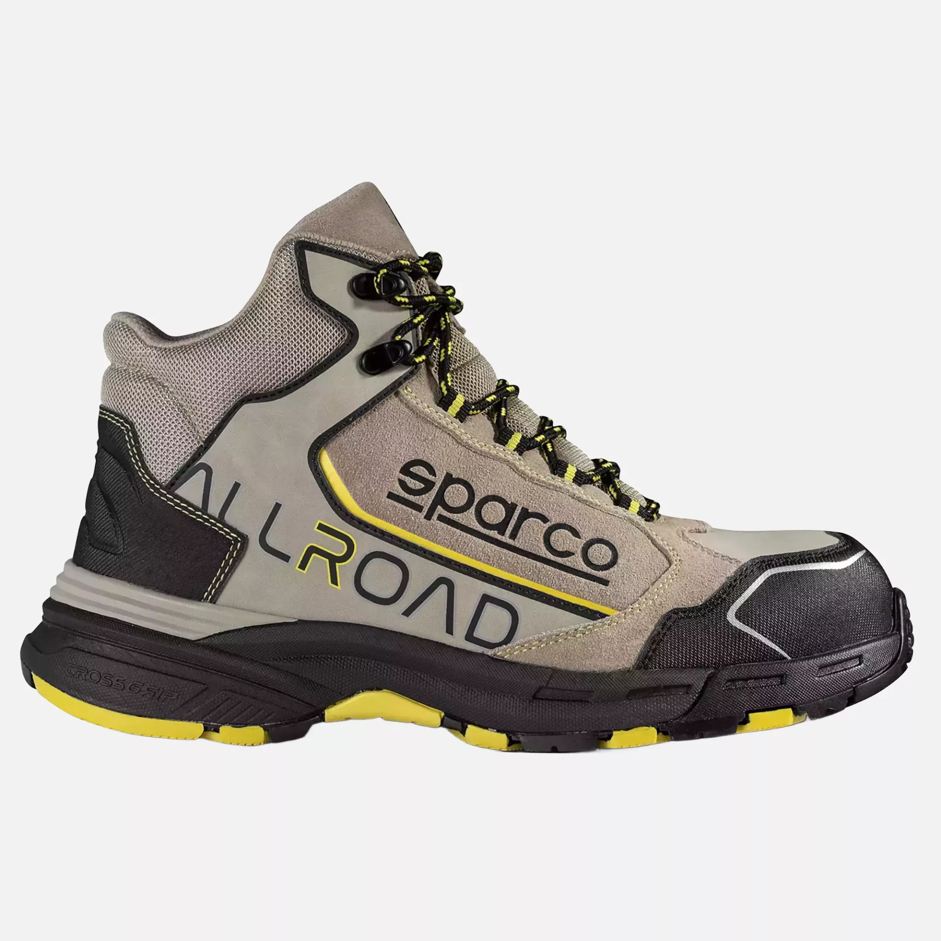 Sparco 07529TAGI, Allroad Stone Saftey Shoes ESD S3S SR FO HRO, Tan/Yellow, image 4