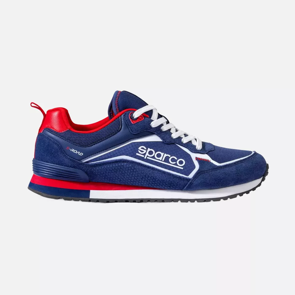 Sparco BMB0001B0-N31, S-Road Shoes, Navy Blue/Red, image 3, gallery thumbnail