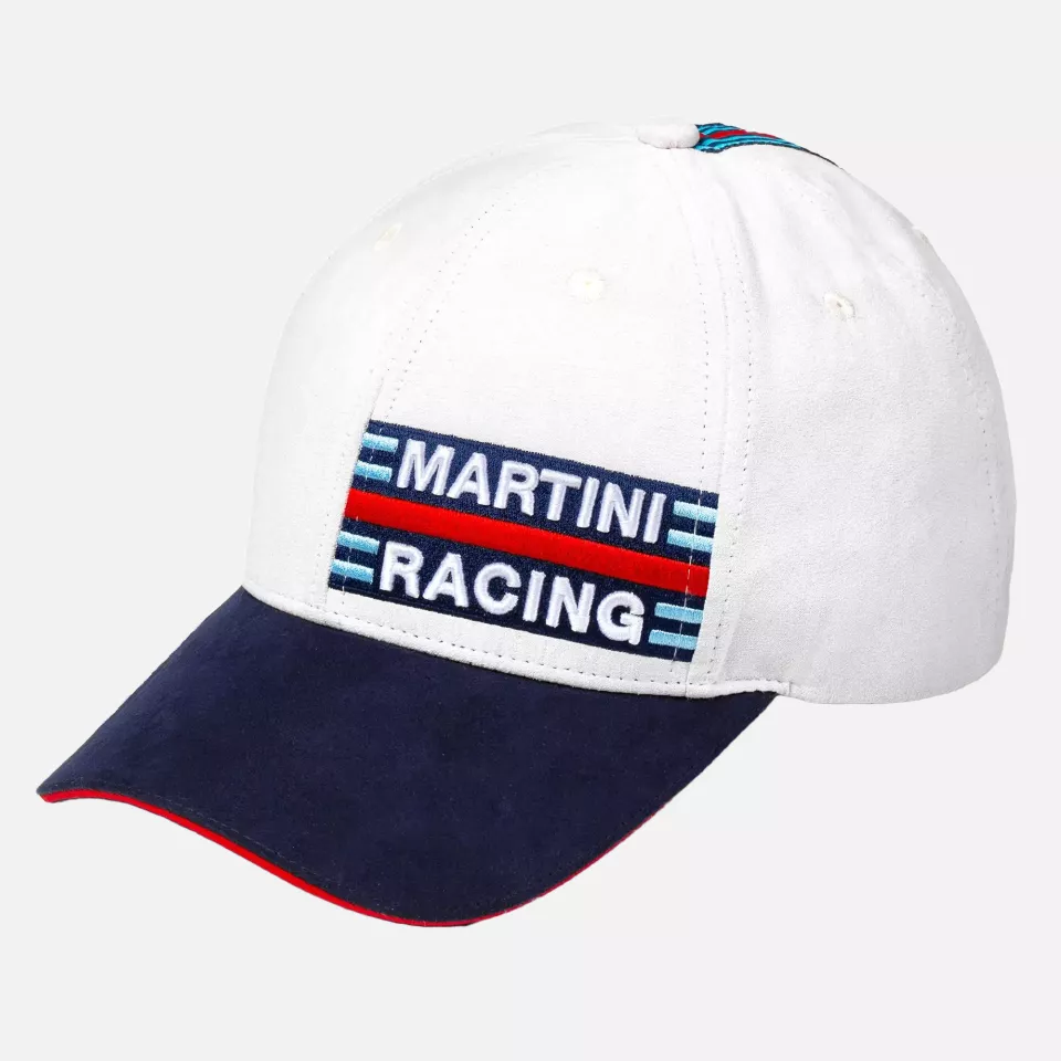 Sparco 01341MRBI, Martini-R Cap Side Logo, White/Blue, image 1, gallery thumbnail