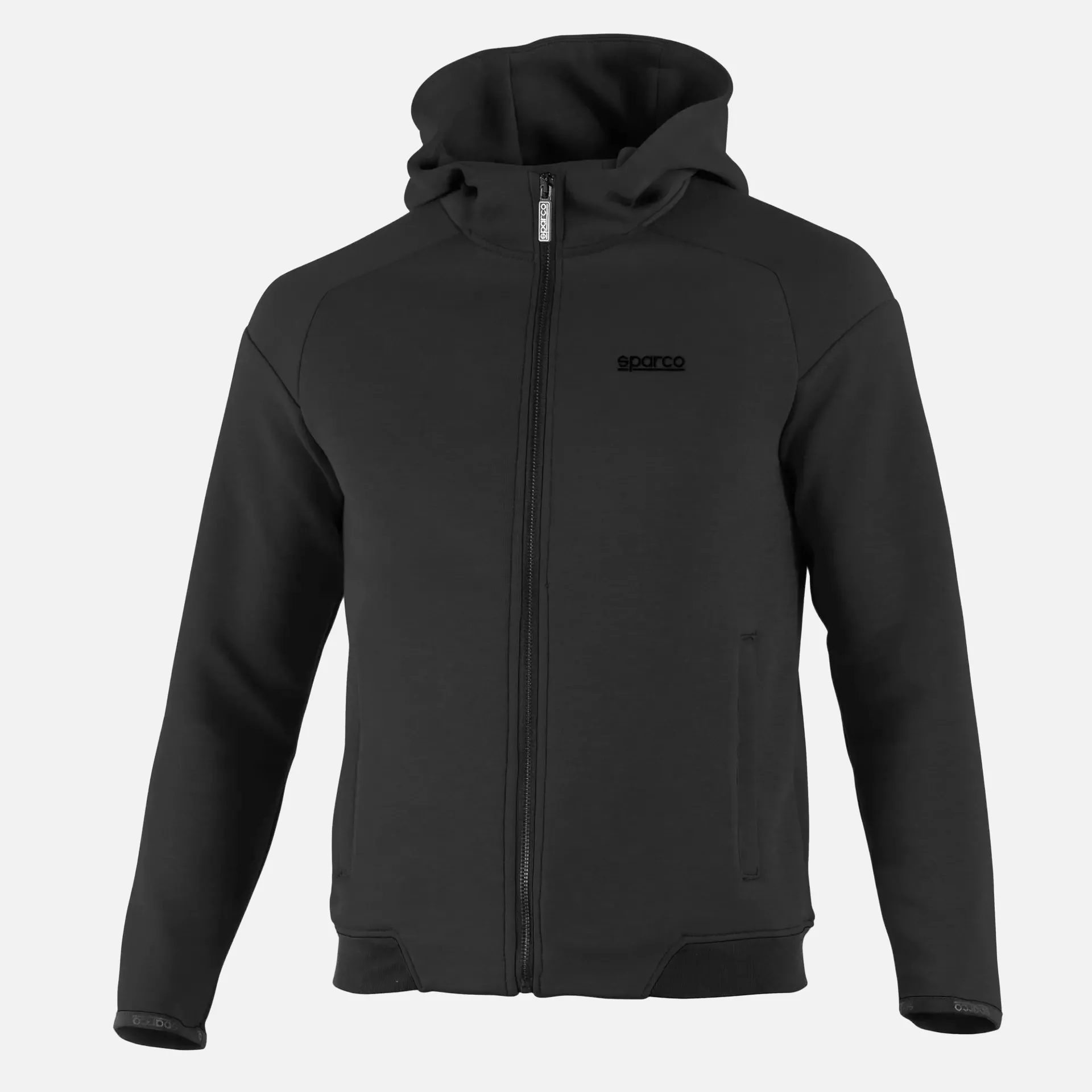 Sparco BMJ0012B0-K01, Hooded Sweatshirt Full Zip, Black, image 1