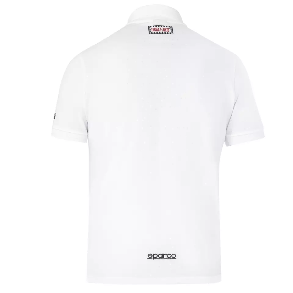Sparco 013048TF-BI, Targa Florio Polo Shirt #P2, White, image 2, gallery thumbnail