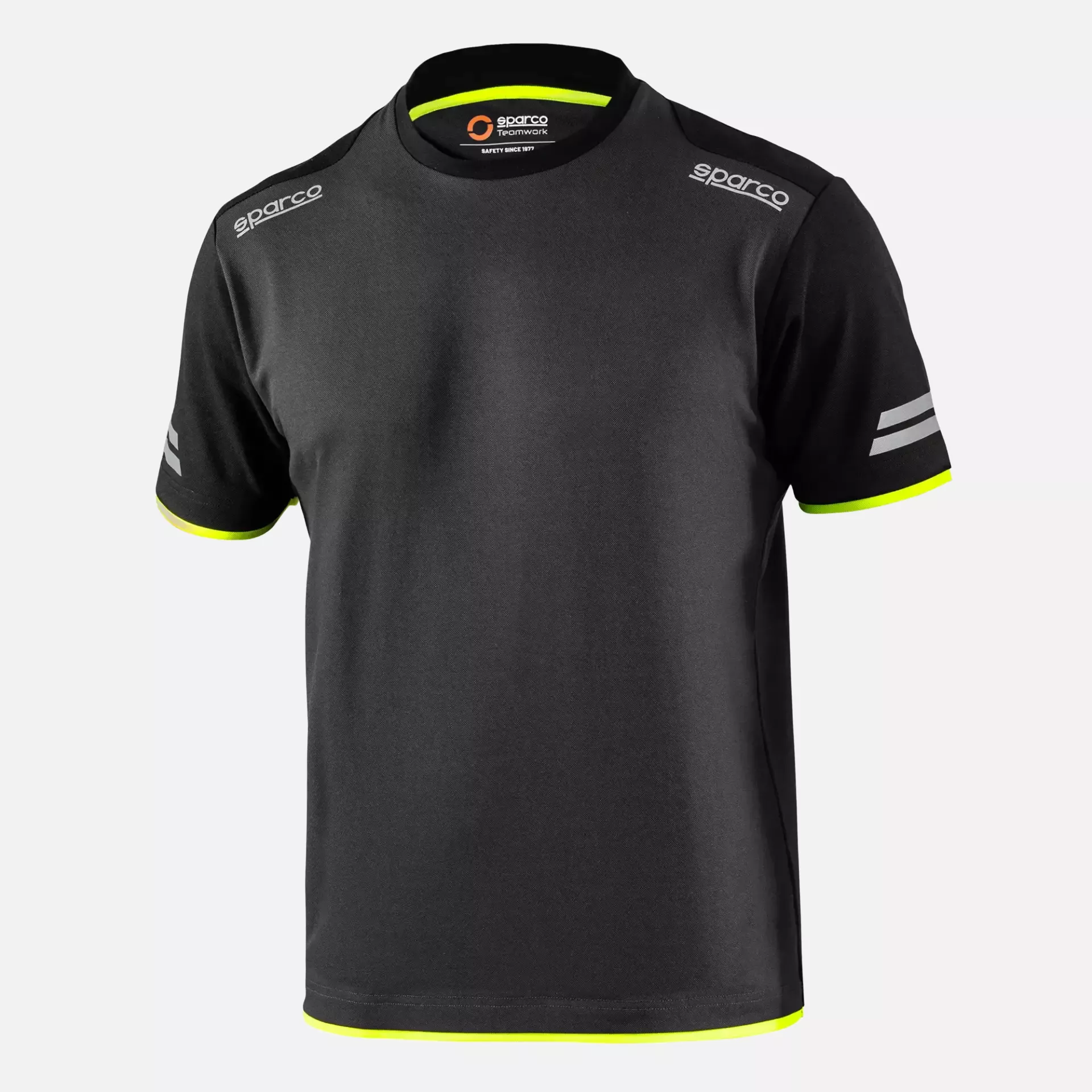 Sparco 02416GSGF, Tucson Tech T-Shirt, Gray/Yellow, image 1