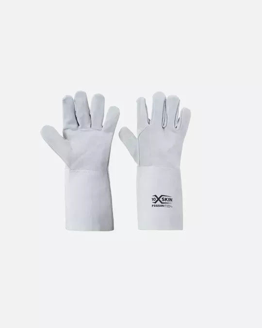 Rossini GU106, Split Leather Cowhide Glove, Reinforced Palm, Long Cuff, image 1